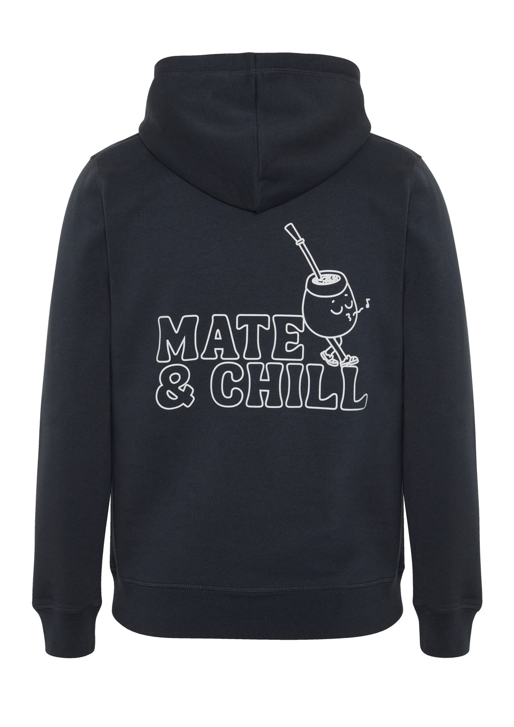 Hoodie "Mate & Chill" – Dunkelgrau
