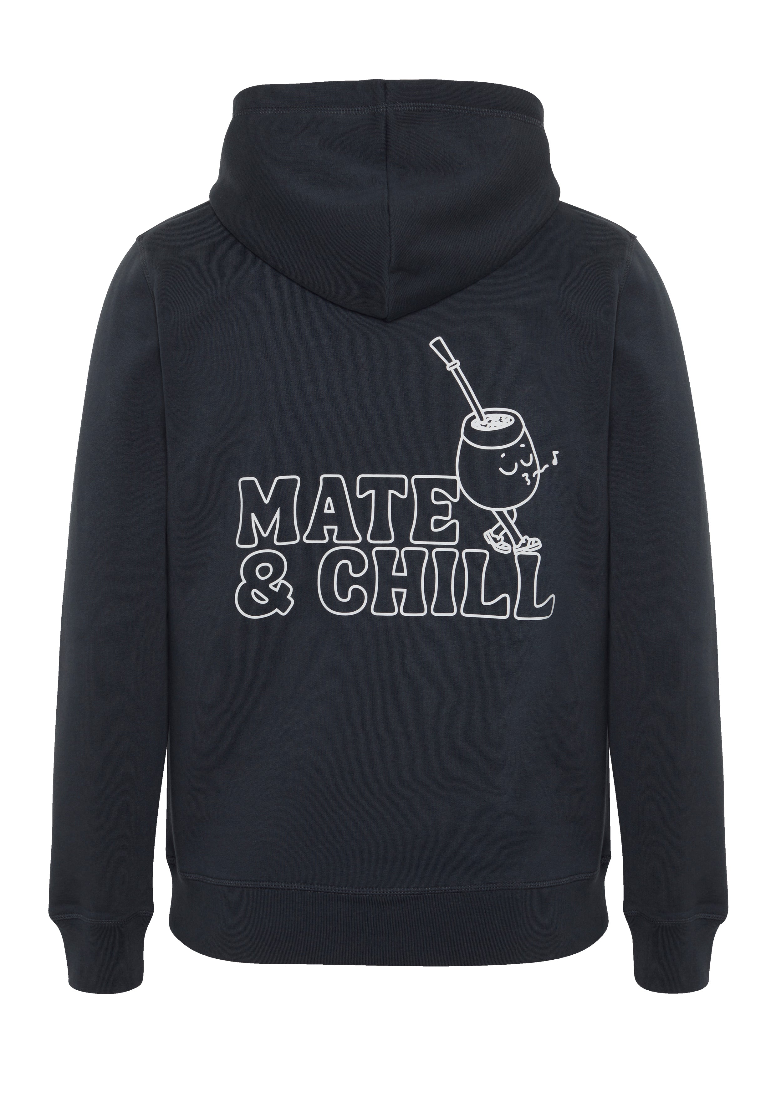 Hoodie "Mate & Chill" – Dunkelgrau