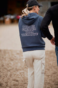 Hoodie "Polo is cheaper than Therapy" – Dunkelgrau